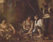Eugene Delacroix Femmes d'Alger dans leur appartement (mk32) oil painting picture wholesale